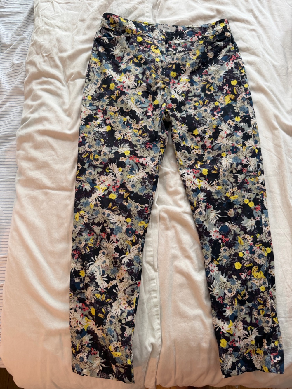 Erdem Women’s Floral Print Navy capris